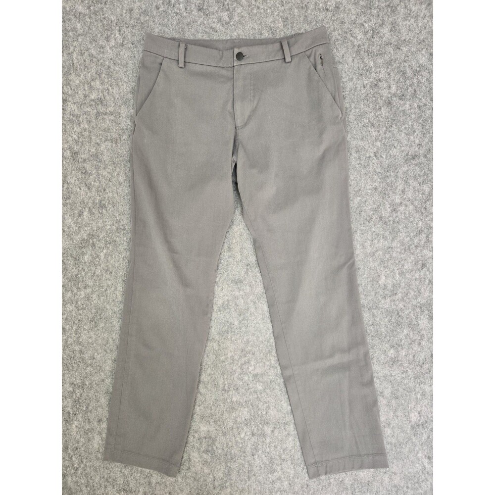 Lululemon Men's Sz 34x30 Gray ABC Pant Classic Fit Warpstreme 5 Pocket Pants